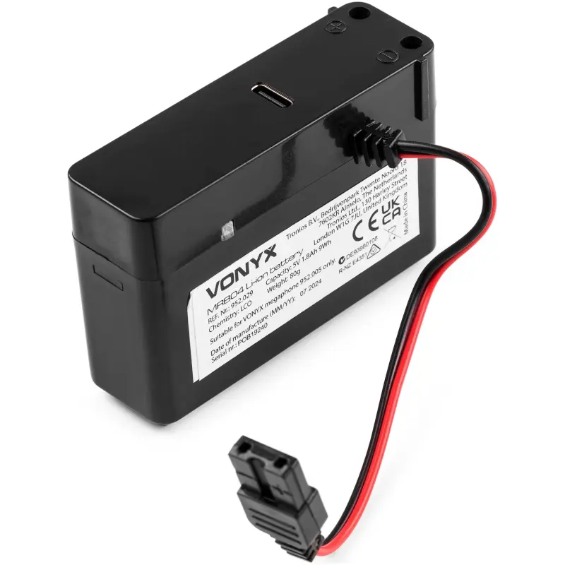 Vonyx MRB04 Lithium - Ion Battery For MEG025