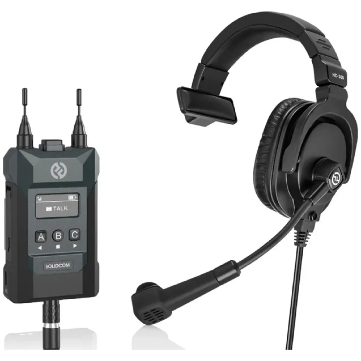 Hollyland Solidcom M1-4BP Full-Duplex Wireless Intercom Solution - Station  with 4 Beltpacks and LEMO Headsets - Image 9