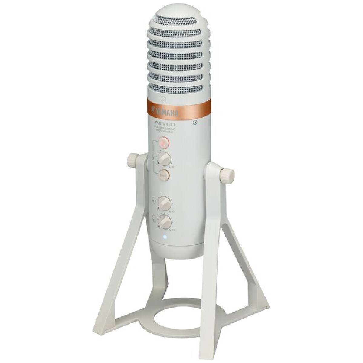 Yamaha AG01W Live Streaming USB Microphone (White) - Image 2