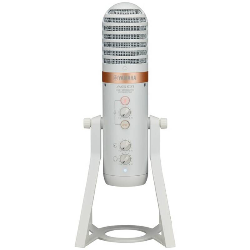 Yamaha AG01W Live Streaming USB Microphone (White)
