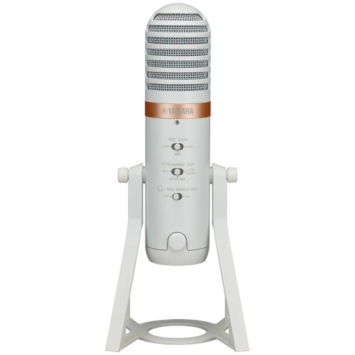 Yamaha AG01W Live Streaming USB Microphone (White) - Image 3