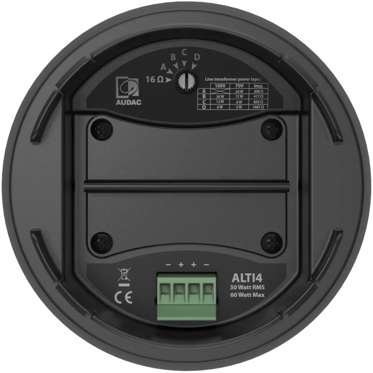 Audac ALTI4/B Audac 2-Way 4 Pendant Speaker Black Version - Image 5