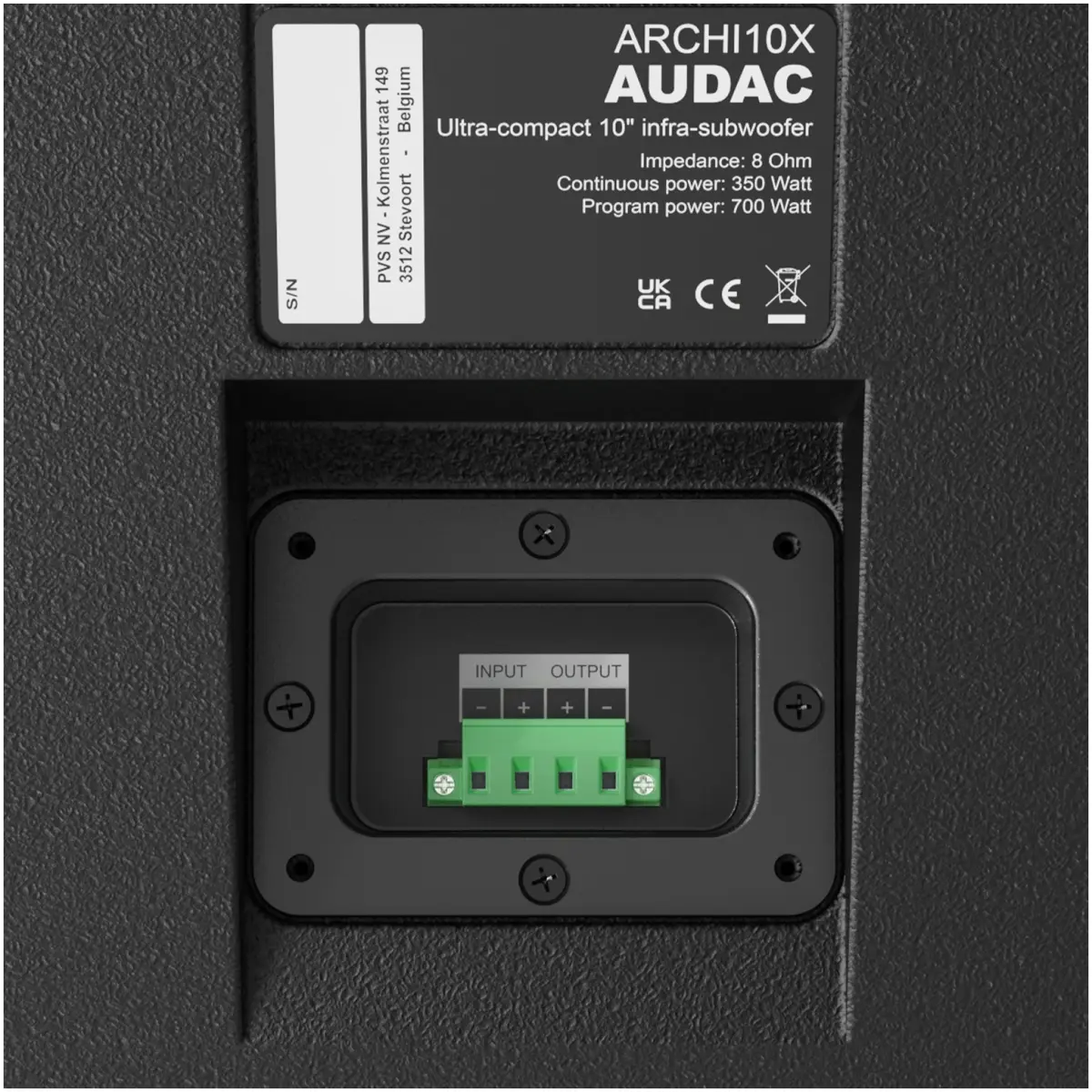 Audac ARCHI10X/OB 10" Outdoor Architectural Subwoofer – Black - Image 4