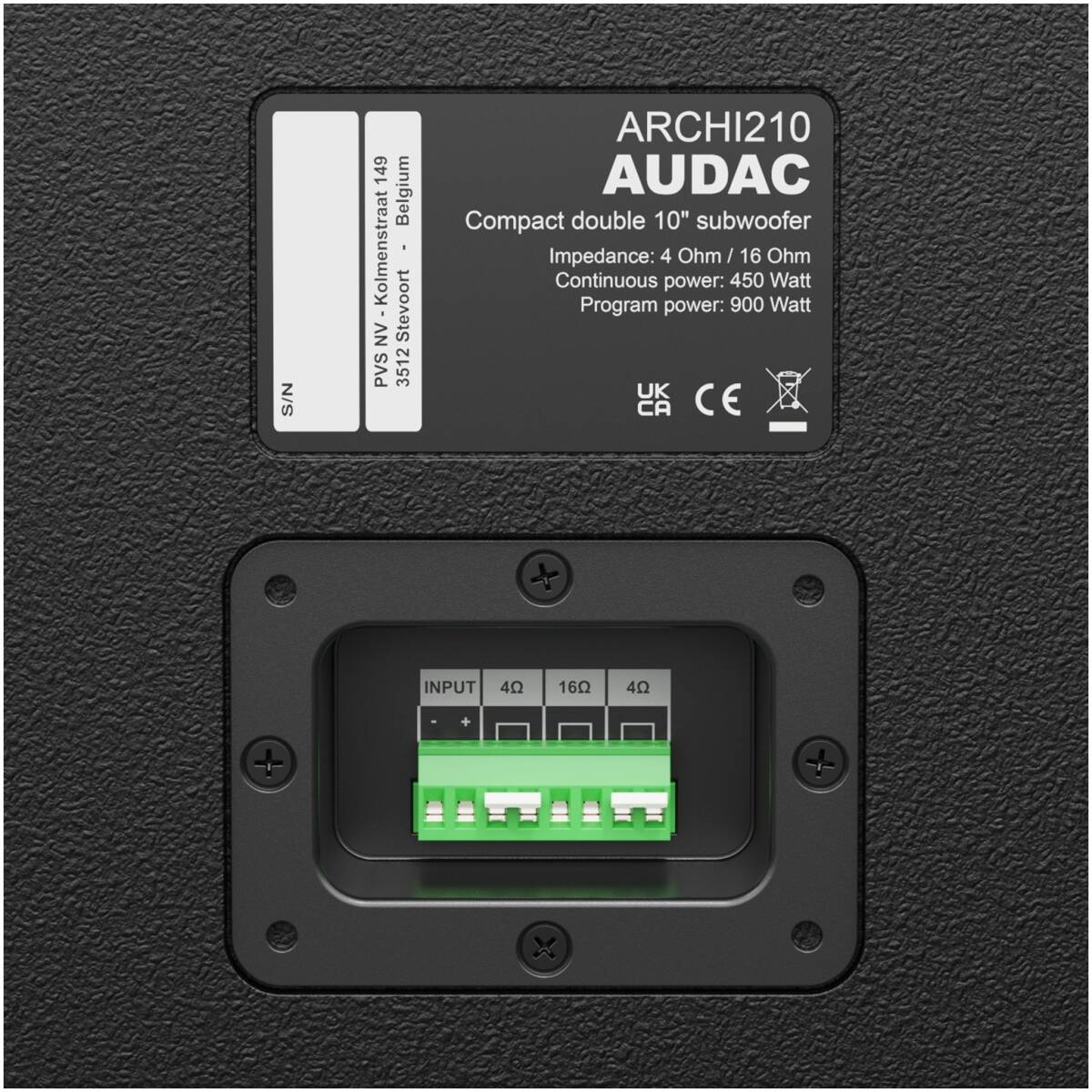 Audac AUA-ARCHI210/W Compact Double 10inch Architectural Subwoofer - White (Indoor) - Image 2