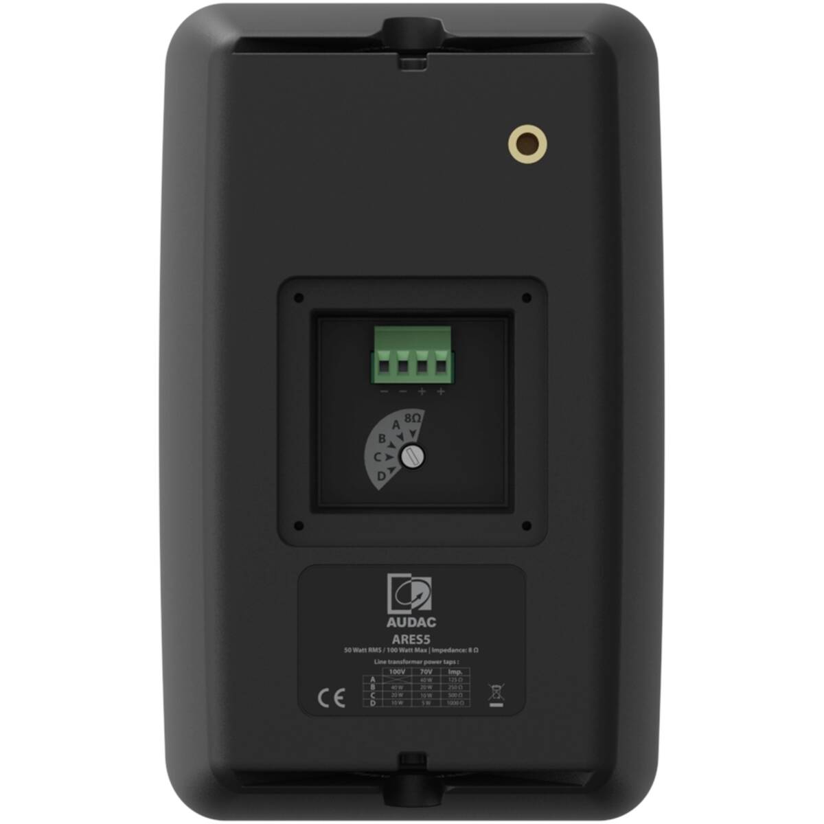 Audac AUA-ARES5A/B 2-Way Stereo Active Speaker System - 2 x 40W Black Version - Image 5