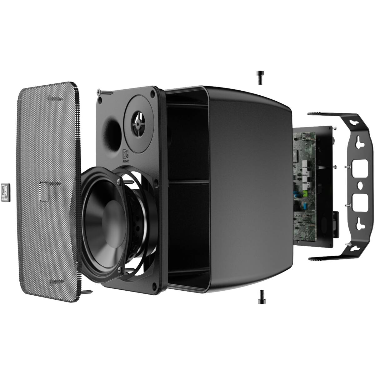 Audac AUA-ARES5A/B 2-Way Stereo Active Speaker System - 2 x 40W Black Version - Image 6