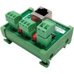 Audac AUA-ARJ12P Junction Box - RJ45 To 2 x 3-Pin Terminal Block