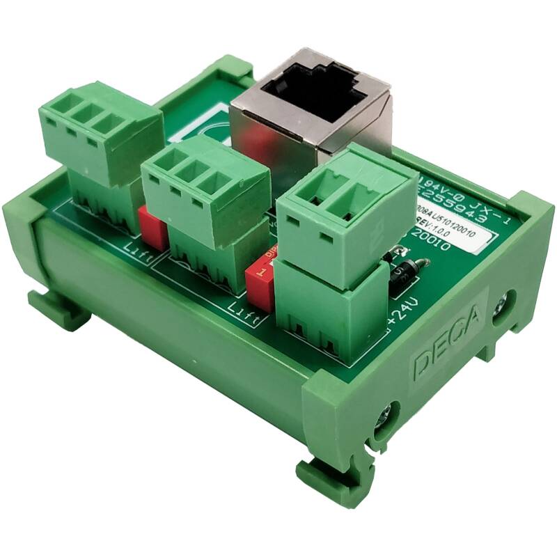 Audac AUA-ARJ12P Junction Box - RJ45 To 2 x 3-Pin Terminal Block