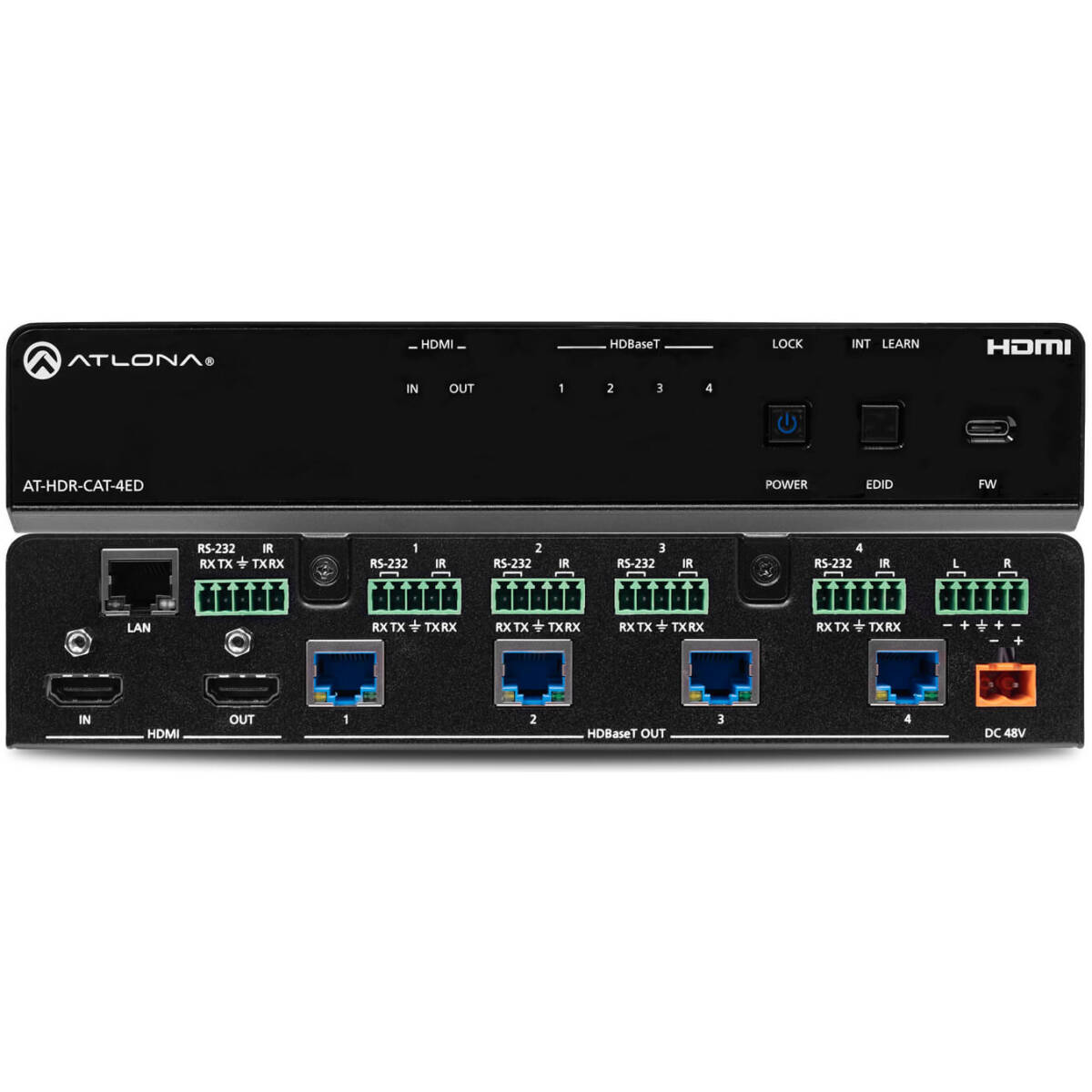 Atlona ATL-AT-HDR-CAT-4ED 1 X 4 Extended Distance Distribution Amplifier - Image 2