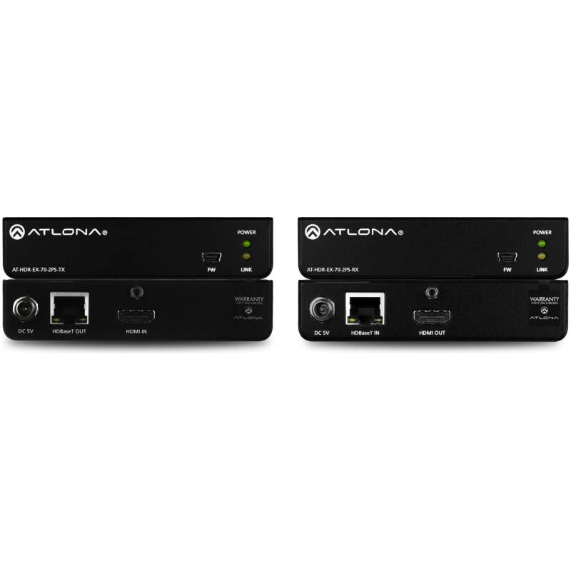Atlona ATL-AT-HDR-EX-70-2PS (70m) HDMI Over HDBaseT TX/RX Kit
