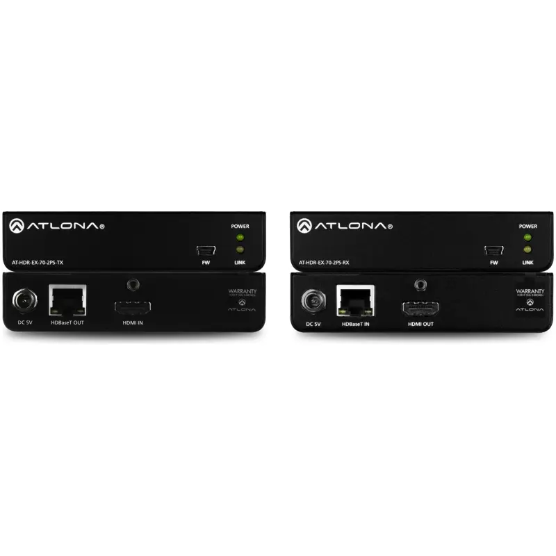Atlona ATL-AT-HDR-EX-70-2PS (70m) HDMI Over HDBaseT TX/RX Kit