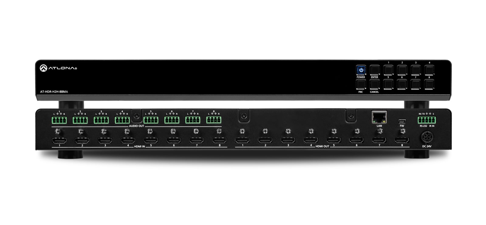 AT-HDR-H2H-88Ms-1600x742 Atlona ATL-AT-HDR-H2H-88MA HDMI Matrix Switcher - Image 1