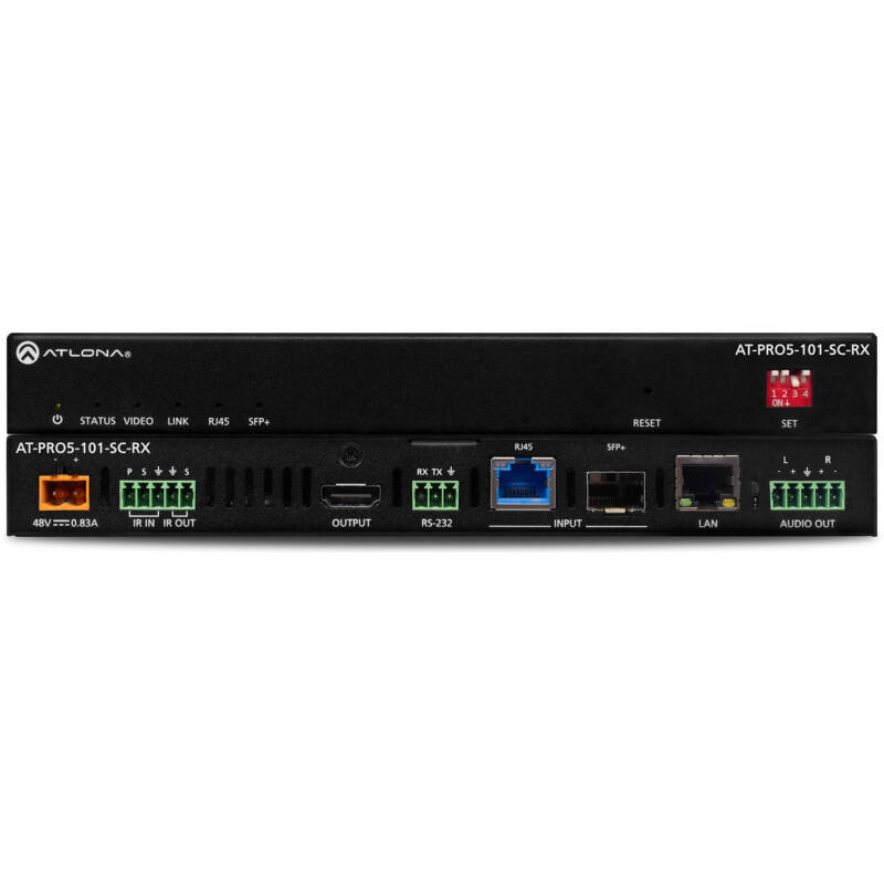 AT-PRO5-101-SC-RX 4K HDR SDVoE Receiver With Scaler For PRO5 Matrix Switcher