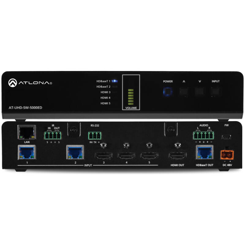 Atlona AT-UHD-SW-5000ED  4K/UHD 5-Input HDMI / HDBaseT Switcher