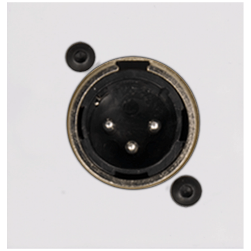 Audac AUA-CP43XLM/W Connection Plate - d-size xlr Male - btici White Version