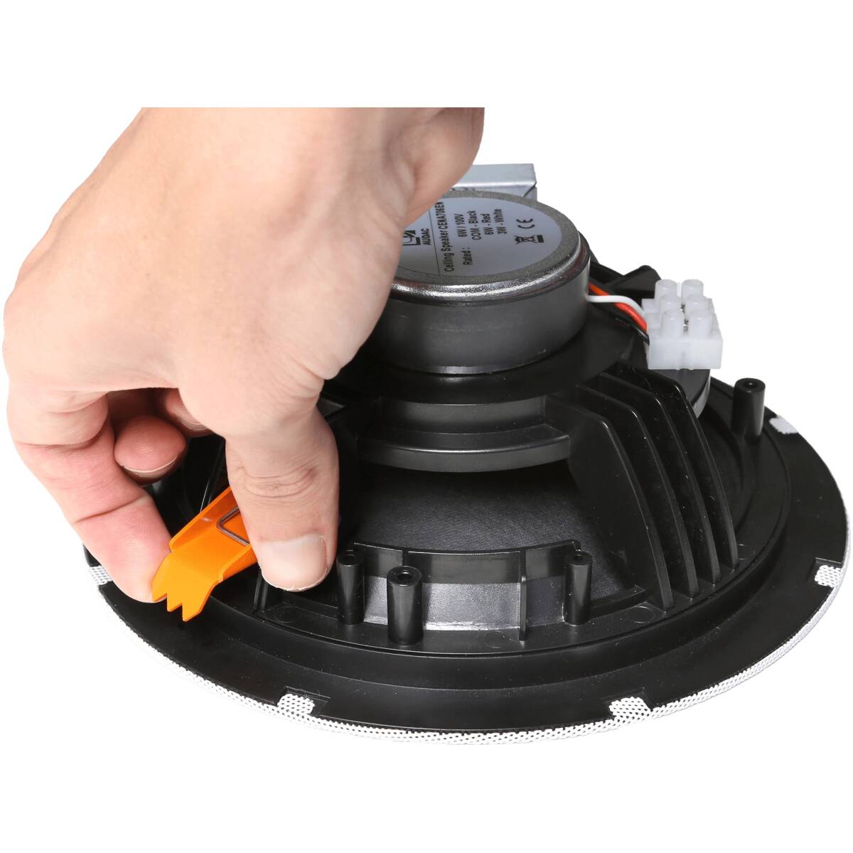 Audac AUA-CENA506/B SpringFit 5 Ceiling Speaker Black Version - 100V - Image 4