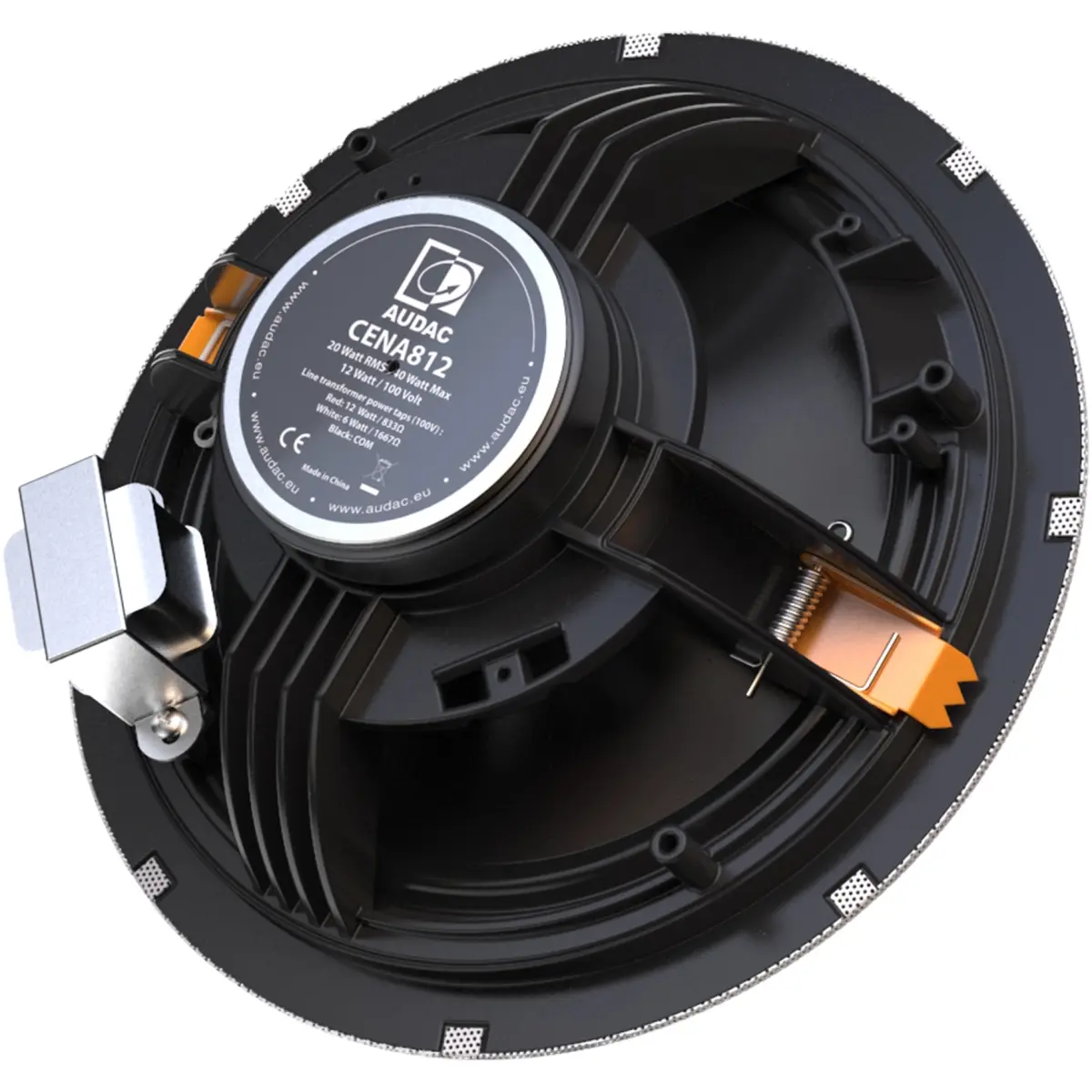 Audac AUA-CENA812/B SpringFit 8 Ceiling Speaker Black Version - 100V - Image 3