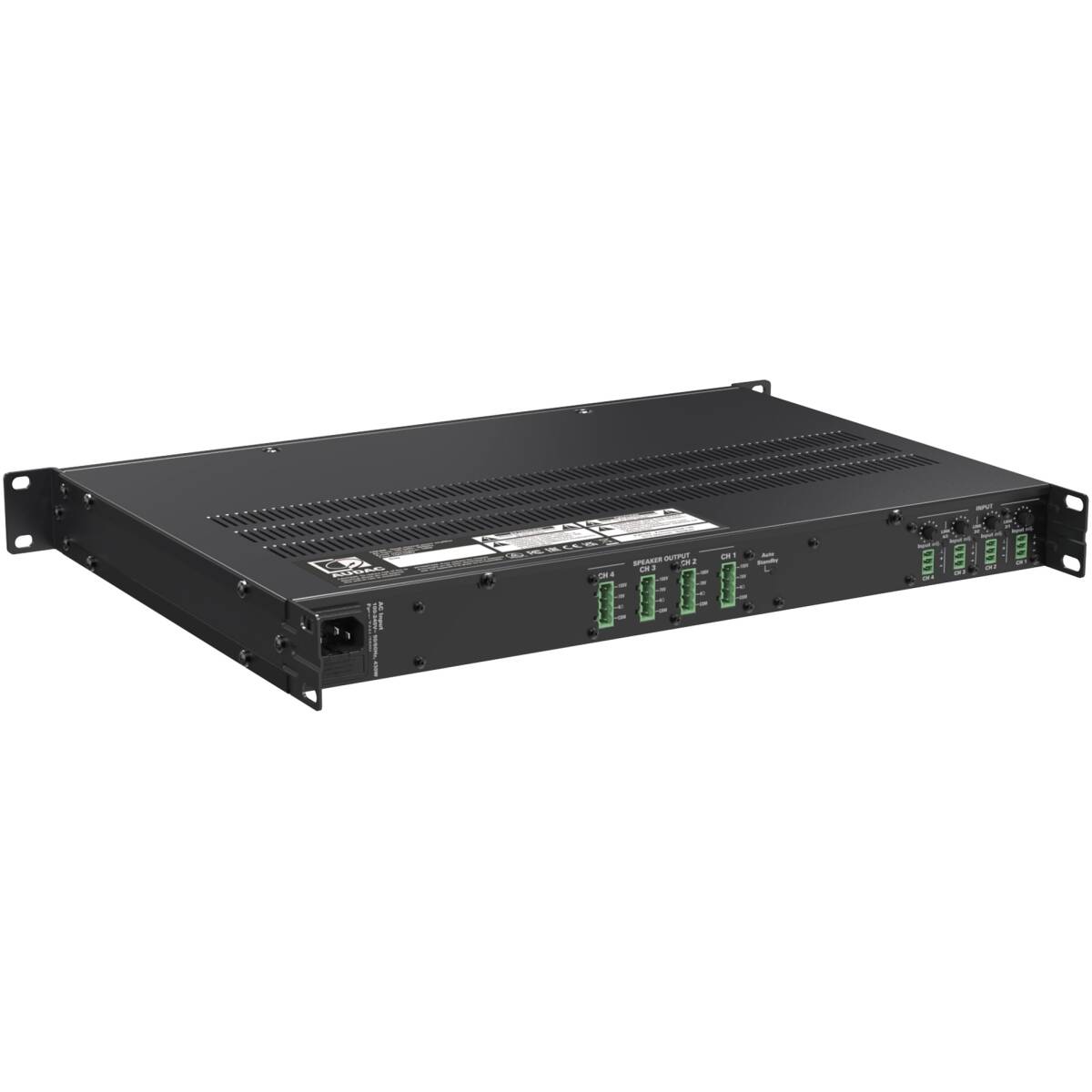 Audac AUA-CEP408 Quad Channel 4 Ohm Energy-Efficient Amplifier-4 x 80W - 70/100V - Image 3