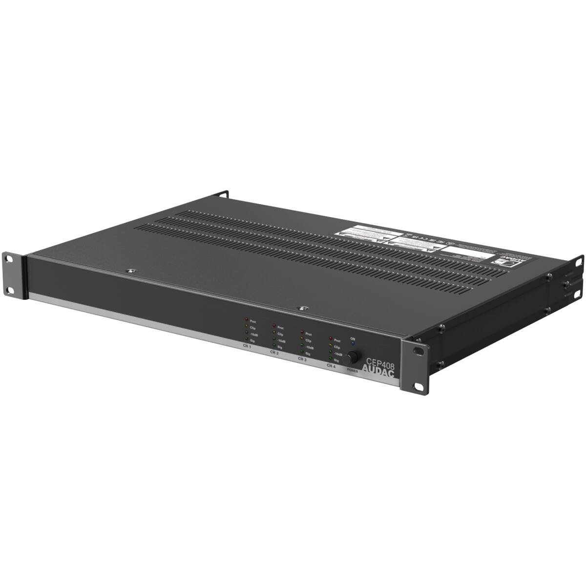 Audac AUA-CEP408 Quad Channel 4 Ohm Energy-Efficient Amplifier-4 x 80W - 70/100V - Image 2