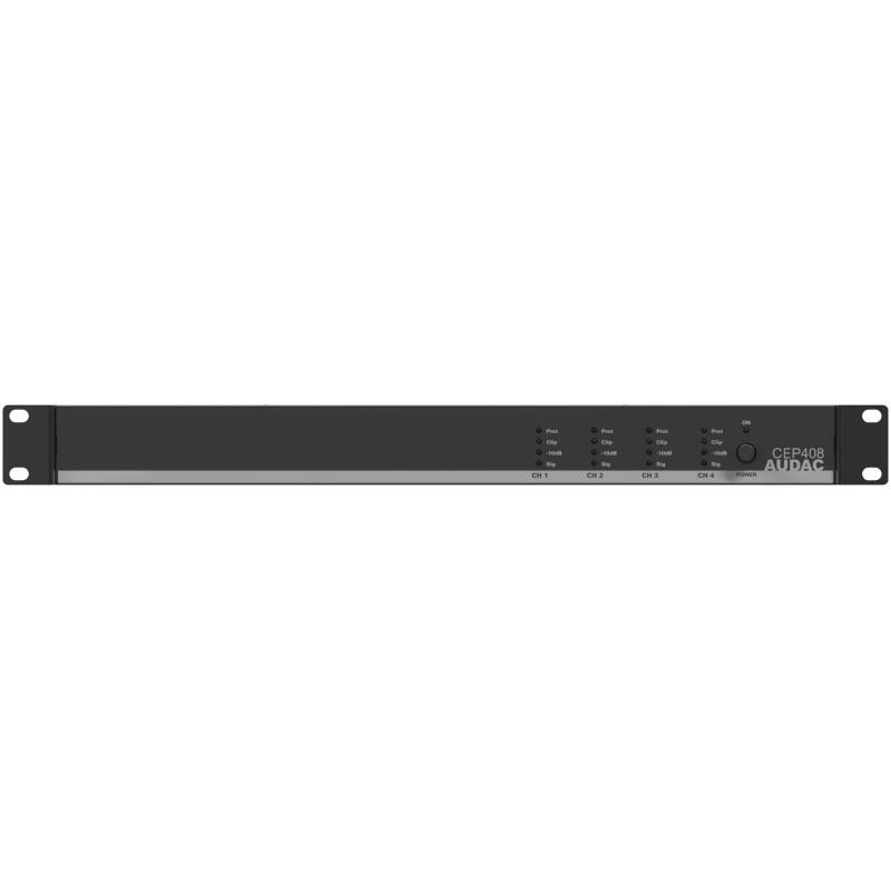 Audac AUA-CEP408 Quad Channel 4 Ohm Energy-Efficient Amplifier-4 x 80W - 70/100V