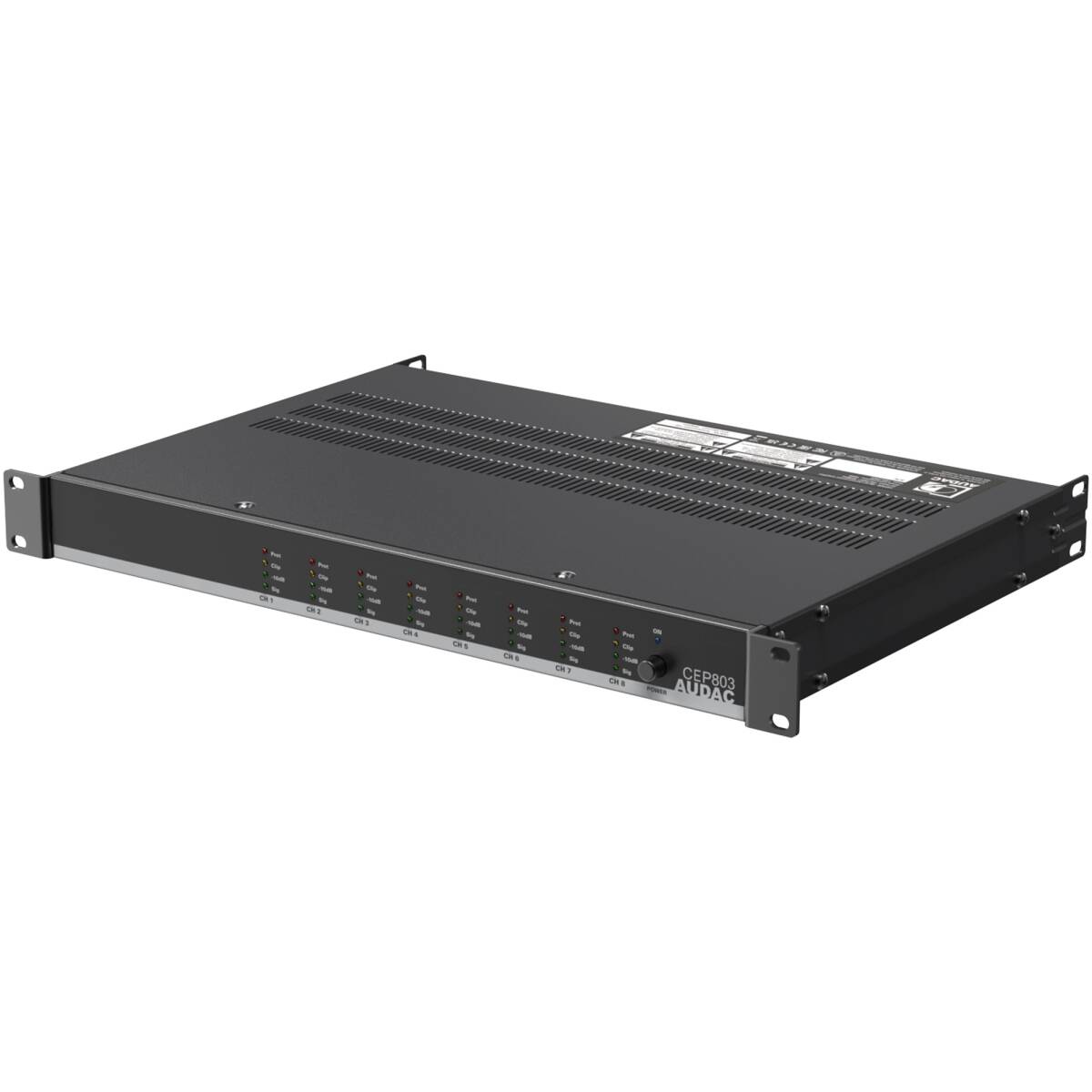 Audac AUA-CEP803 Octo Channel 4 Ohm Energy-Efficient Amplifier - 8 x 30W - 70/100V - Image 3