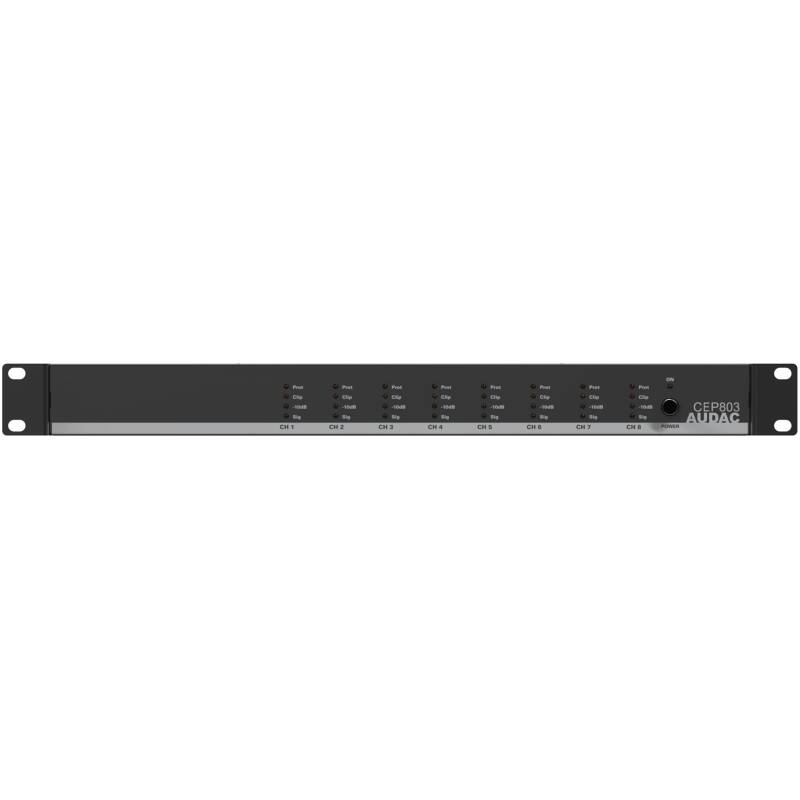 Audac AUA-CEP803 Octo Channel 4 Ohm Energy-Efficient Amplifier - 8 x 30W - 70/100V