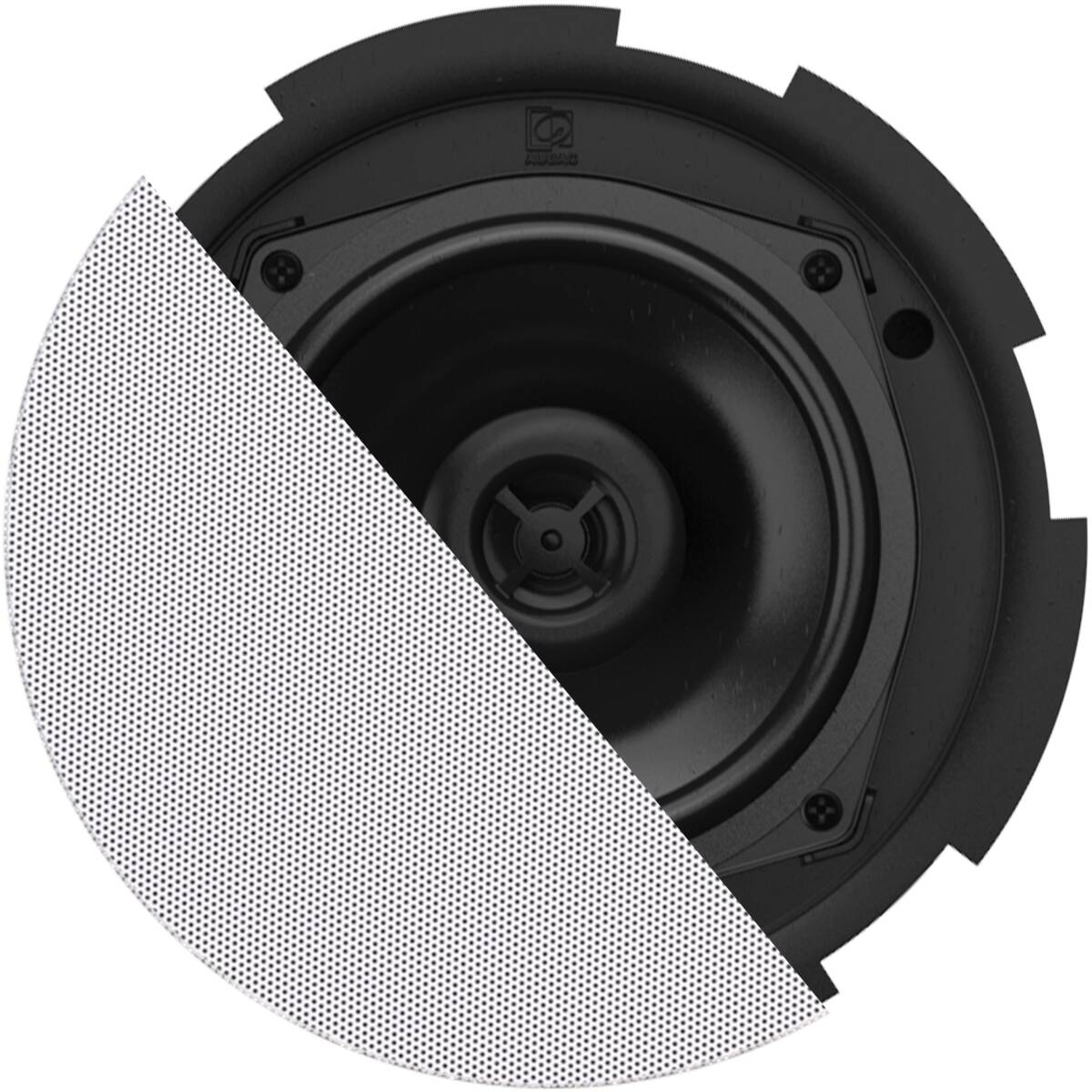 Audac AUA-CIRA530D/W QuickFit 2-way 5 1/4 Ceiling Speaker With TwistFix Grill White Version - Image 2
