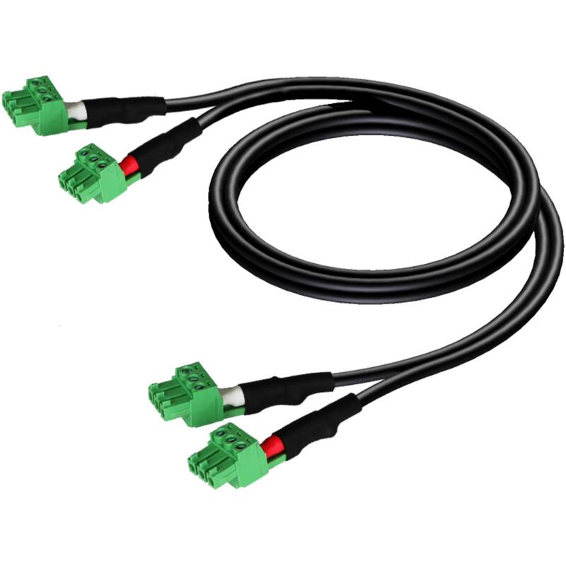 Audac AUA-CLA830/0.5 2 x Terminal Block - 2 x Terminal Block (3p - 3.81mm) 0,5 Meter