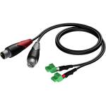 Audac AUA-CLA835/3 2 x XLR Female - 2 x Terminal Block (3p - 3.81mm) 3 Meter
