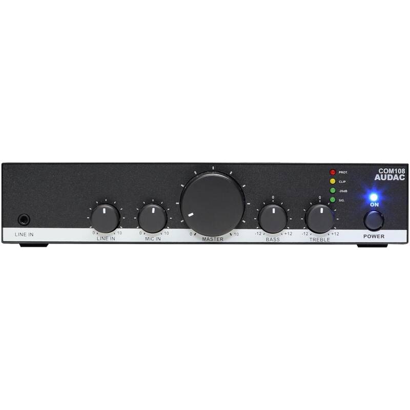 Audac AUA-COM108 Public Address Amplifier 80W (70/100V)