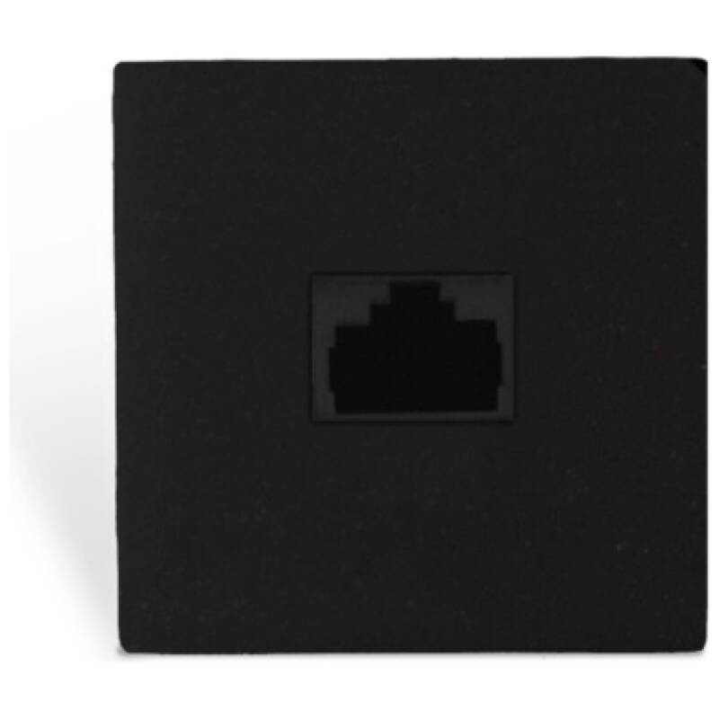 Audac AUA-CP43ARP/B Connection Plate - rj45 + Repeater - btici Black Version