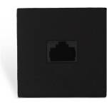 Audac AUA-CP43ARJ/B Connection Plate – RJ45 (BTicino) – Black