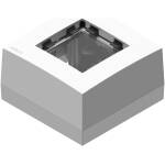Audac AUA-CP45BOX1/W Surface Mount Box For 45x45 Standard Range - White