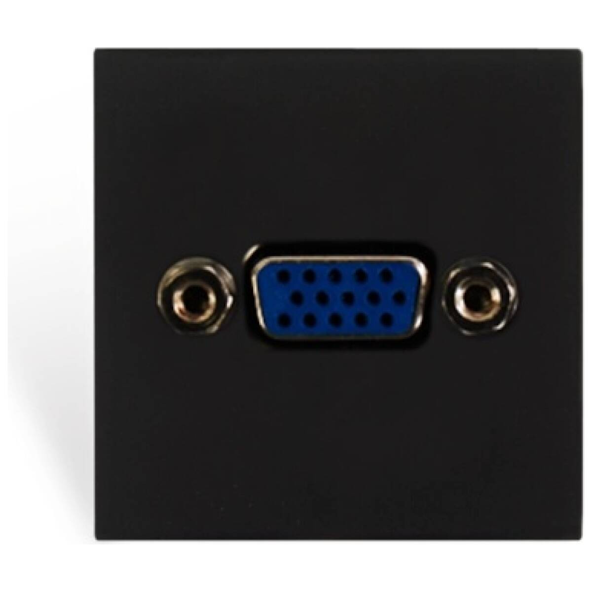 Audac AUA-CP45VGA/B Connection Plate VGA 45 x 45 mm Black Version - Image 1