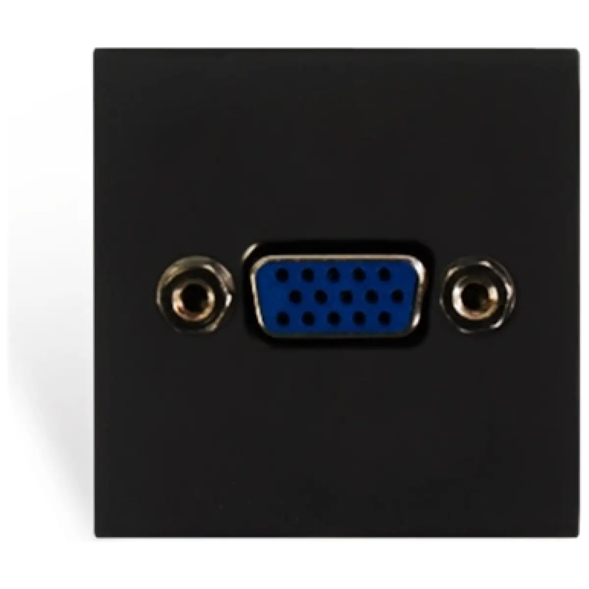 Audac AUA-CP45VGA/B Connection Plate VGA 45 x 45 mm Black Version - Image 1
