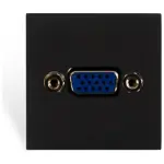 Audac AUA-CP45VGA/B Connection Plate VGA 45 x 45 mm Black Version