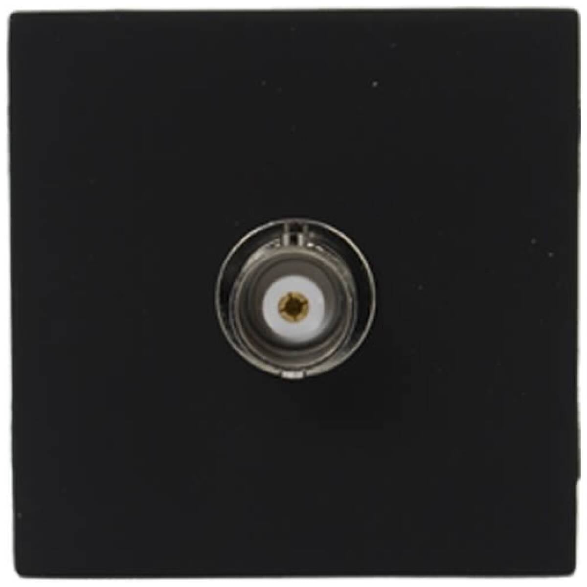 Audac AUA-CP43BNC/B Connection Plate – BNC (BTicino) – Black - Image 1