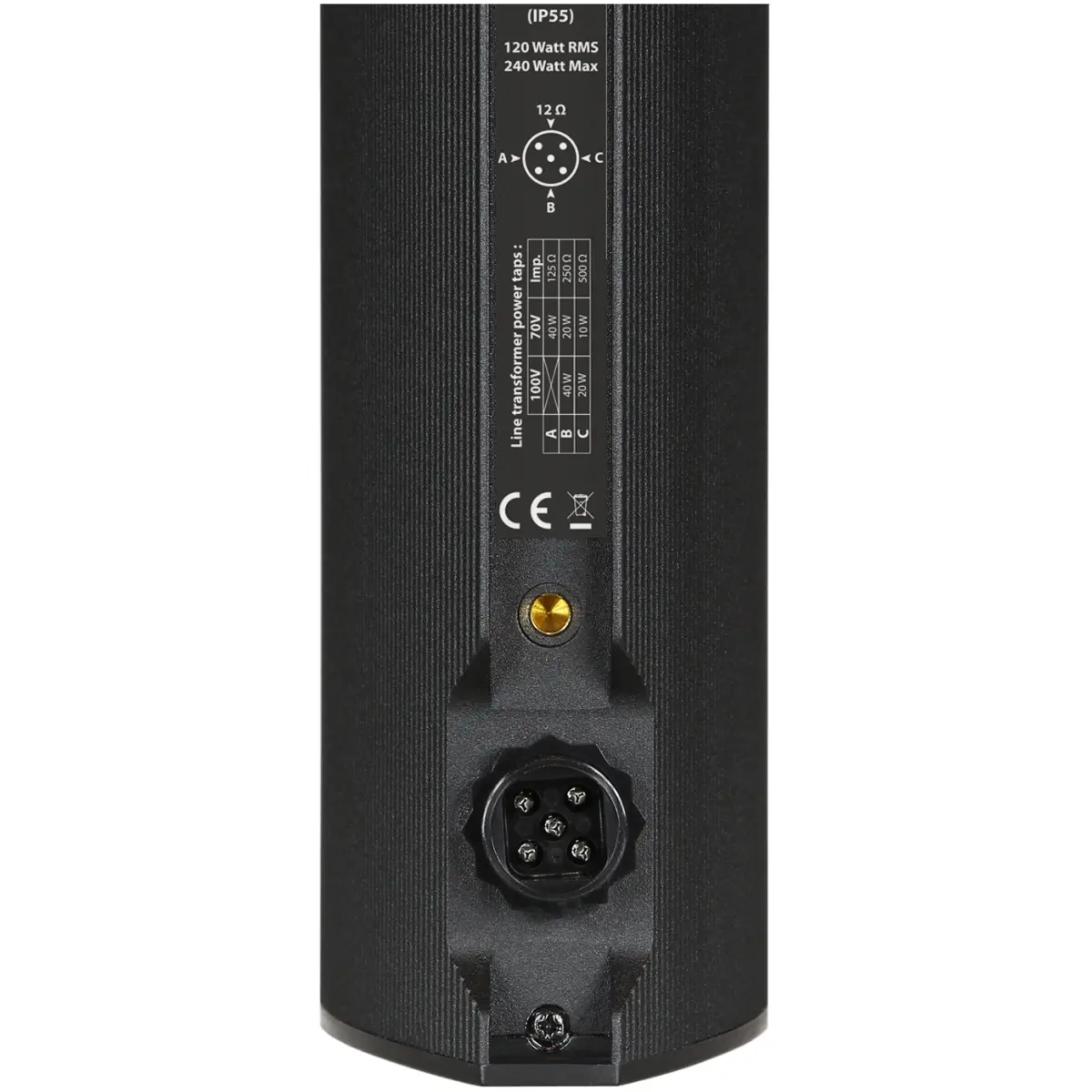 Audac KYRA12_O Black Outdoor Design Column Speaker - Image 3