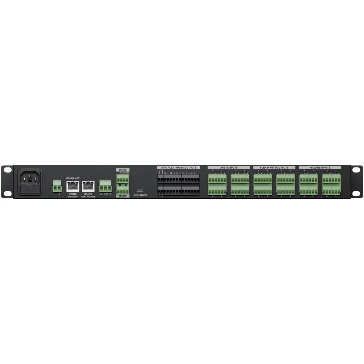 Audac LUNA-F Flexible Network Audio Matrix Processor - Image 3