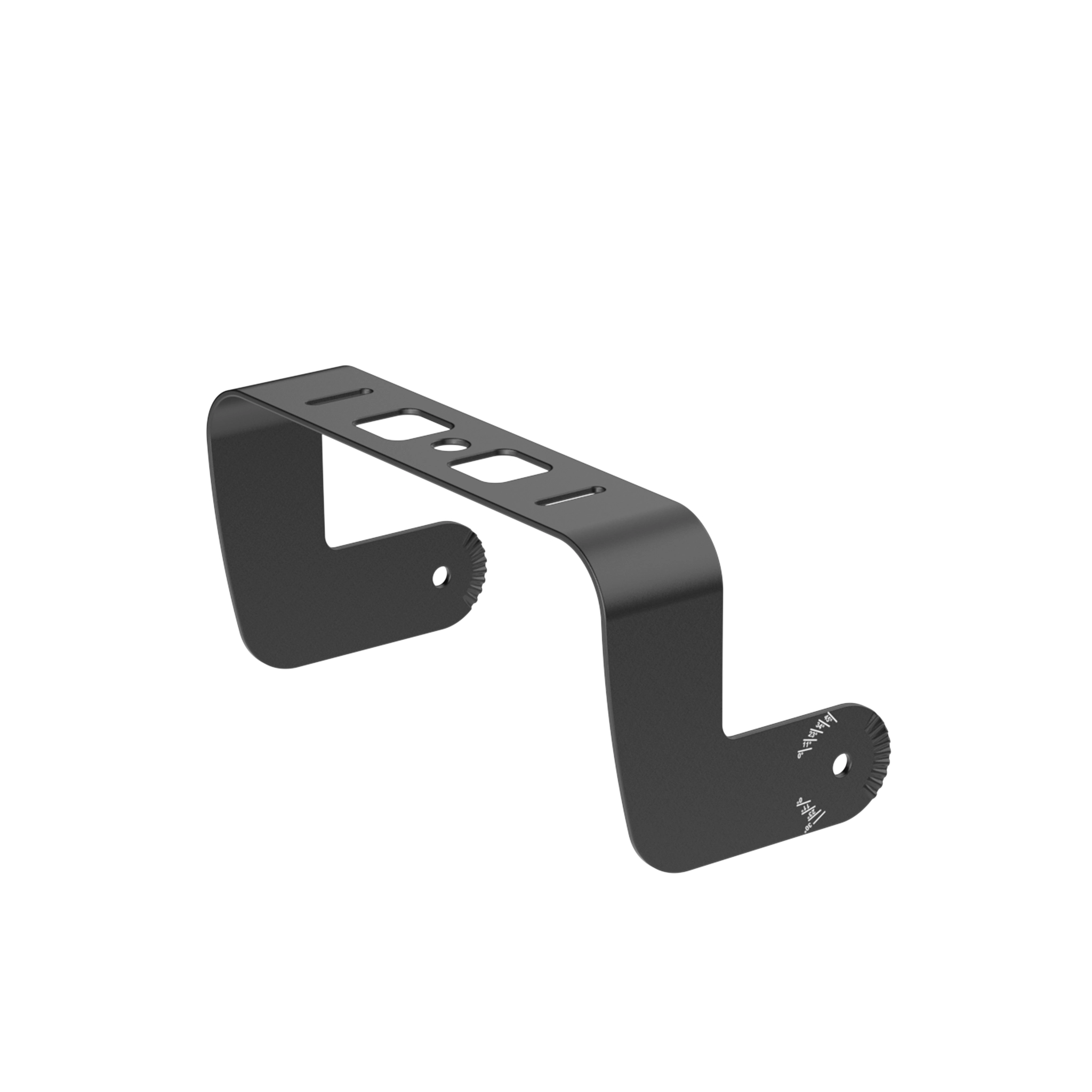 MBK455-B Audac MBK455 Black Angled Mounting Bracket Set - Image 1