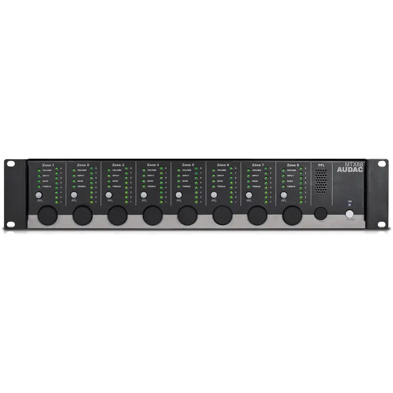 Audac MTX88 8-zone Audio Matrix
