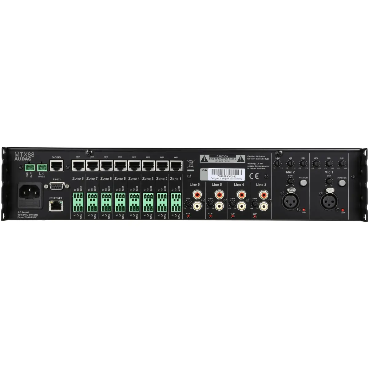 Audac MTX88 8-zone Audio Matrix - Image 2