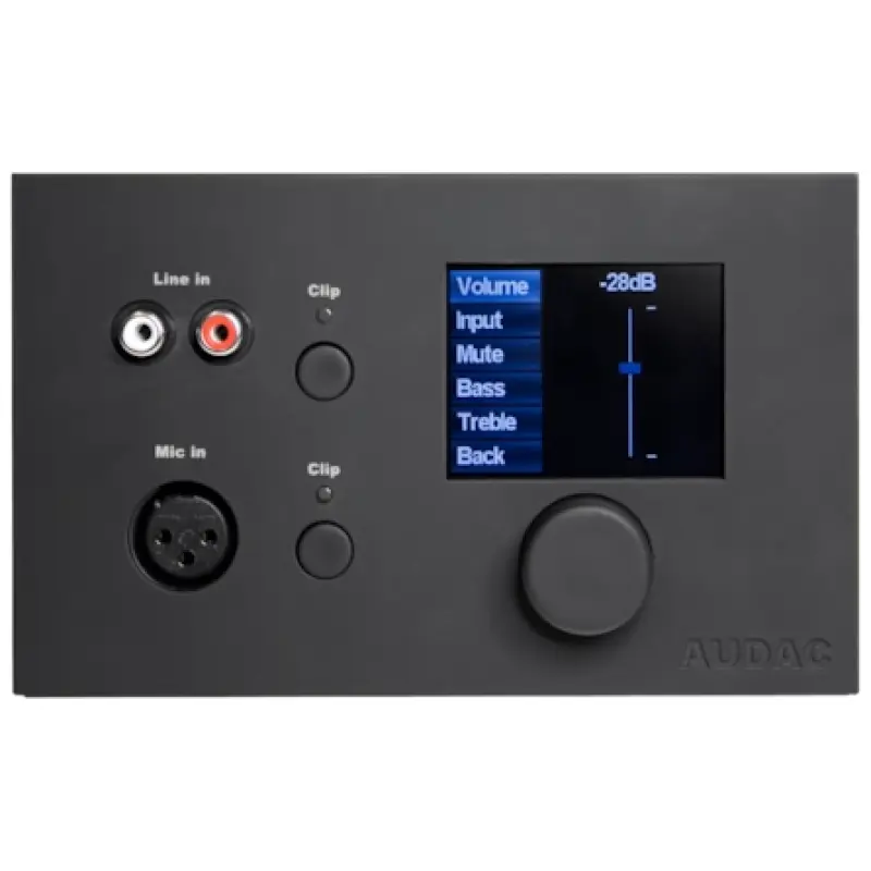 Audac MWX65 Black All-in-one Wall Panel