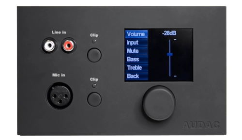 MWX65-B Audac MWX65 Black All-in-one Wall Panel - Image 1