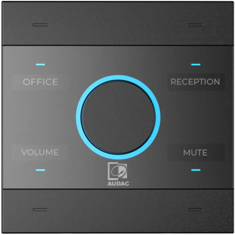 Audac NCP105 Black Universal Network/PoE Wall Panel Controller