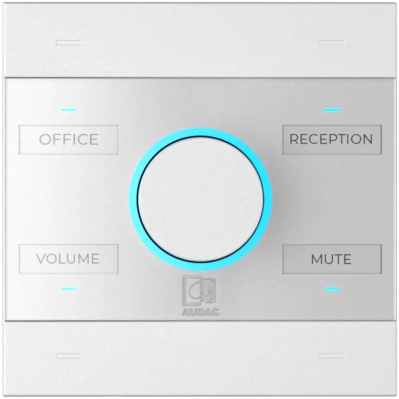 Audac NCP105 White Universal Network/PoE Wall Panel Controller