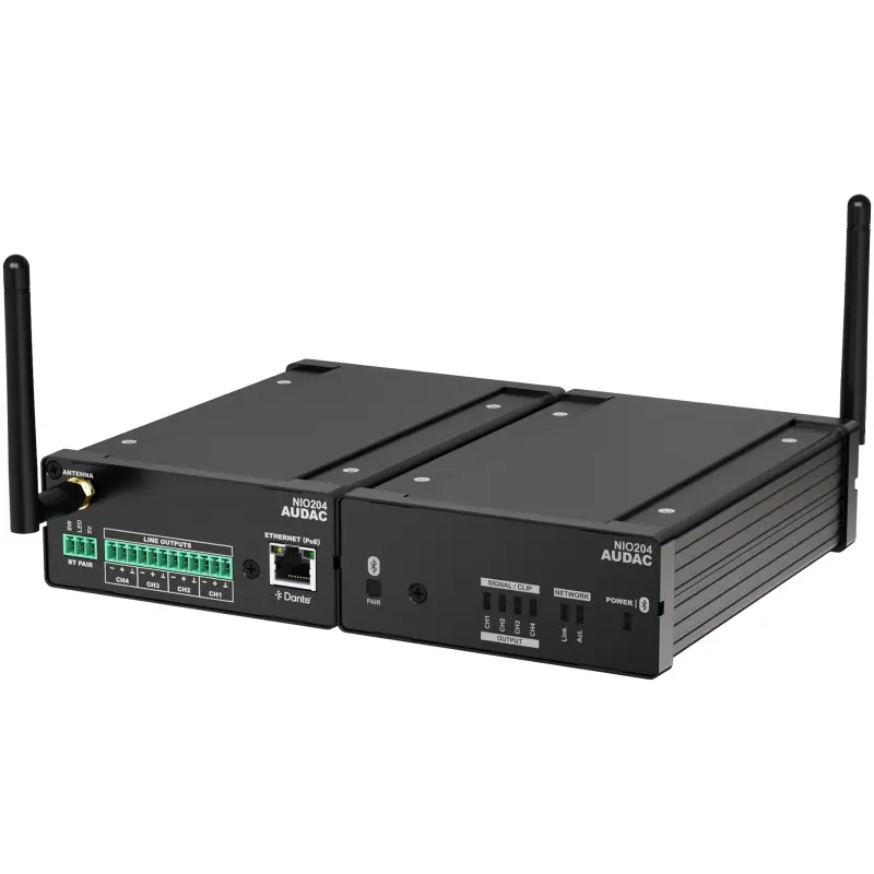 Audac NIO204 Network I/O Mixing Breakout Box