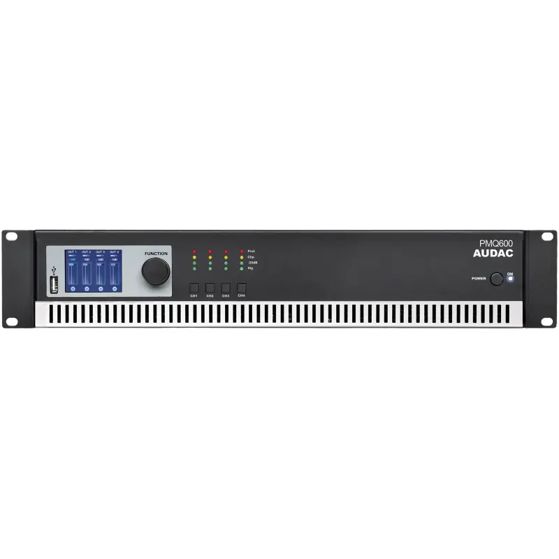 Audac PMQ600 WaveDynamics™ Quad-channel 70/100V Power Amplifier
