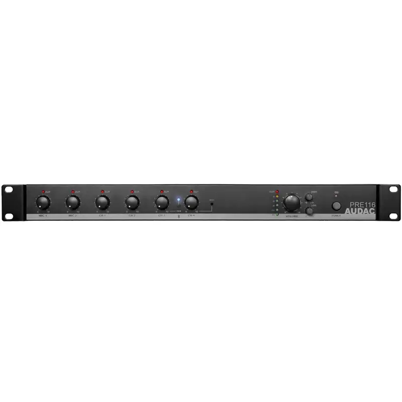 AUDAC PRE116 6 Channel Stereo Preamplifier