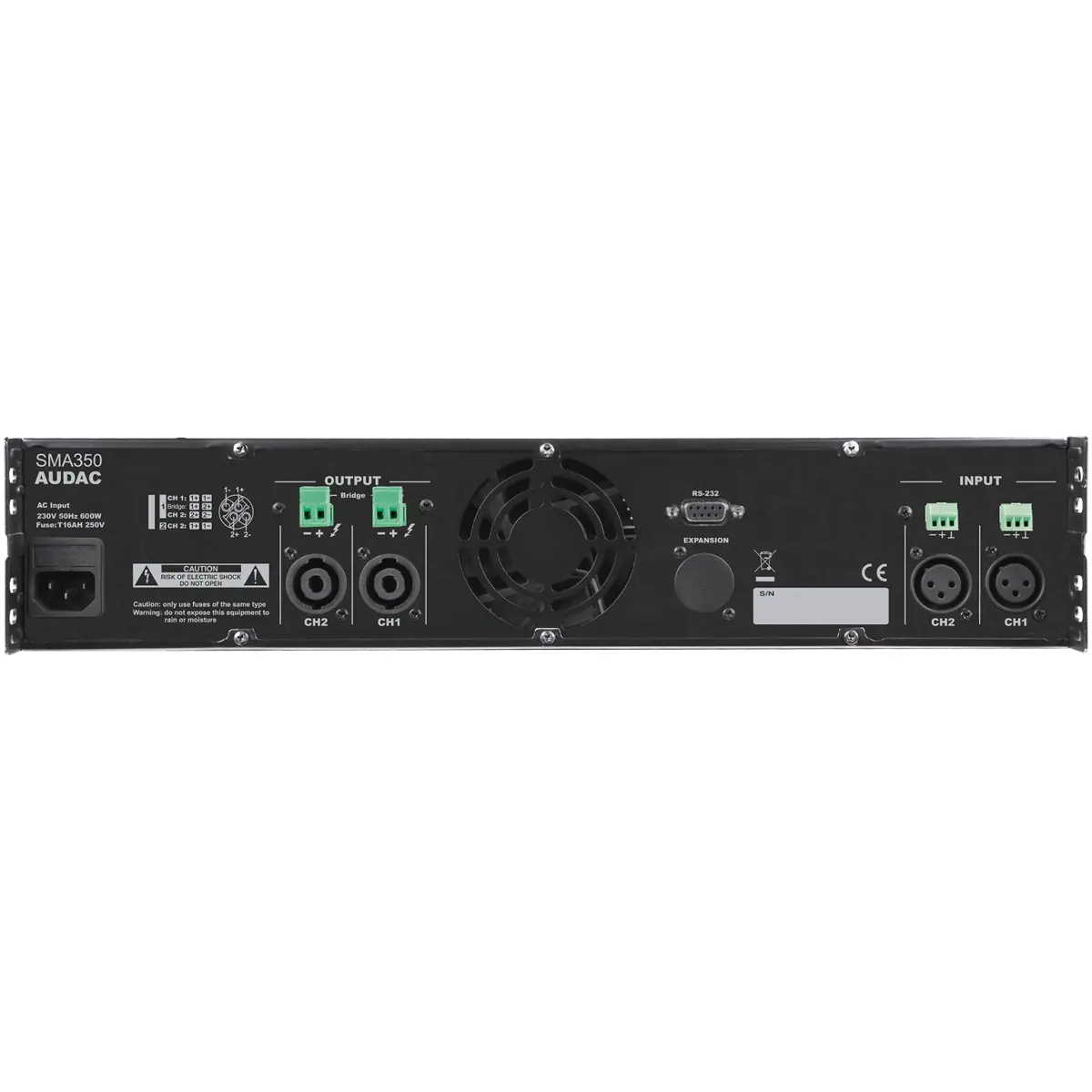 Audac SMA350 WaveDynamics™ Dual-channel Power Amplifier - Image 2